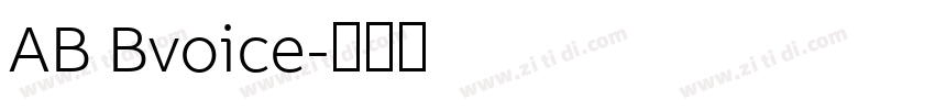AB Bvoice字体转换 AB Bvoice字体转换